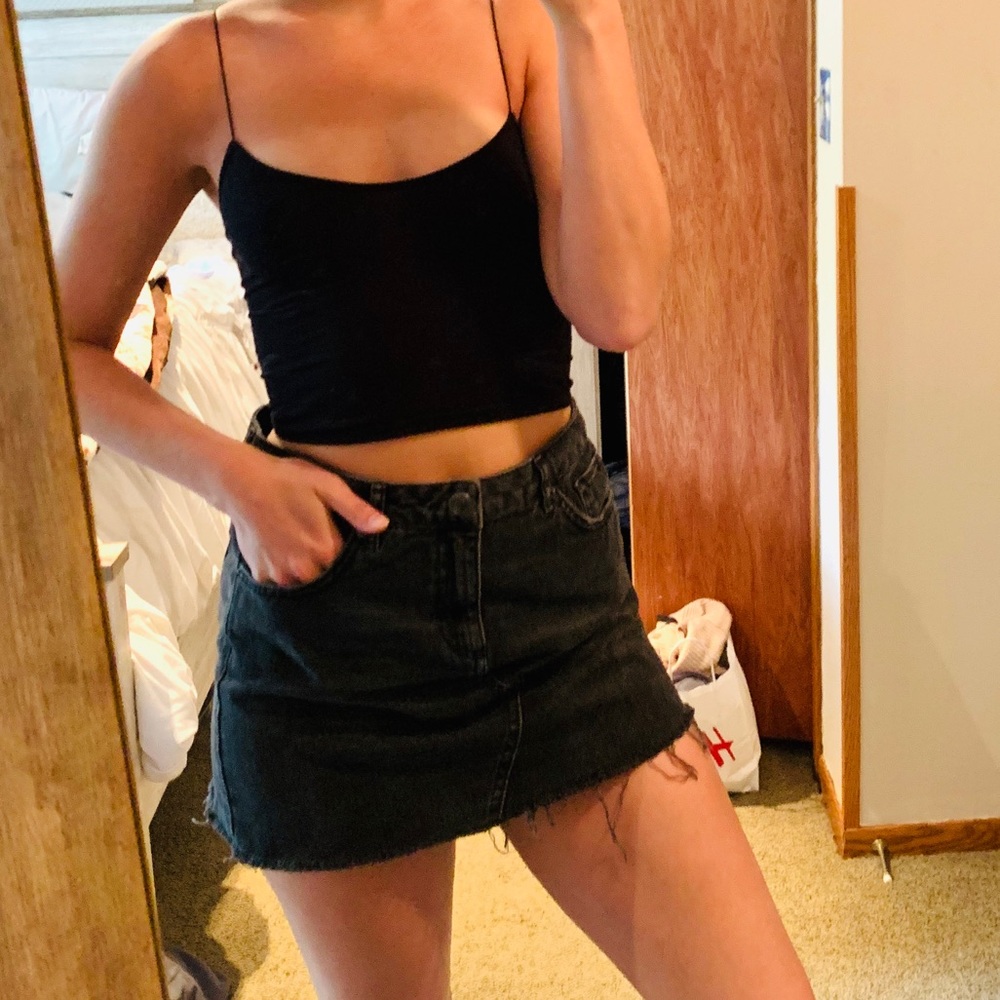 Black BDG Jean skirt